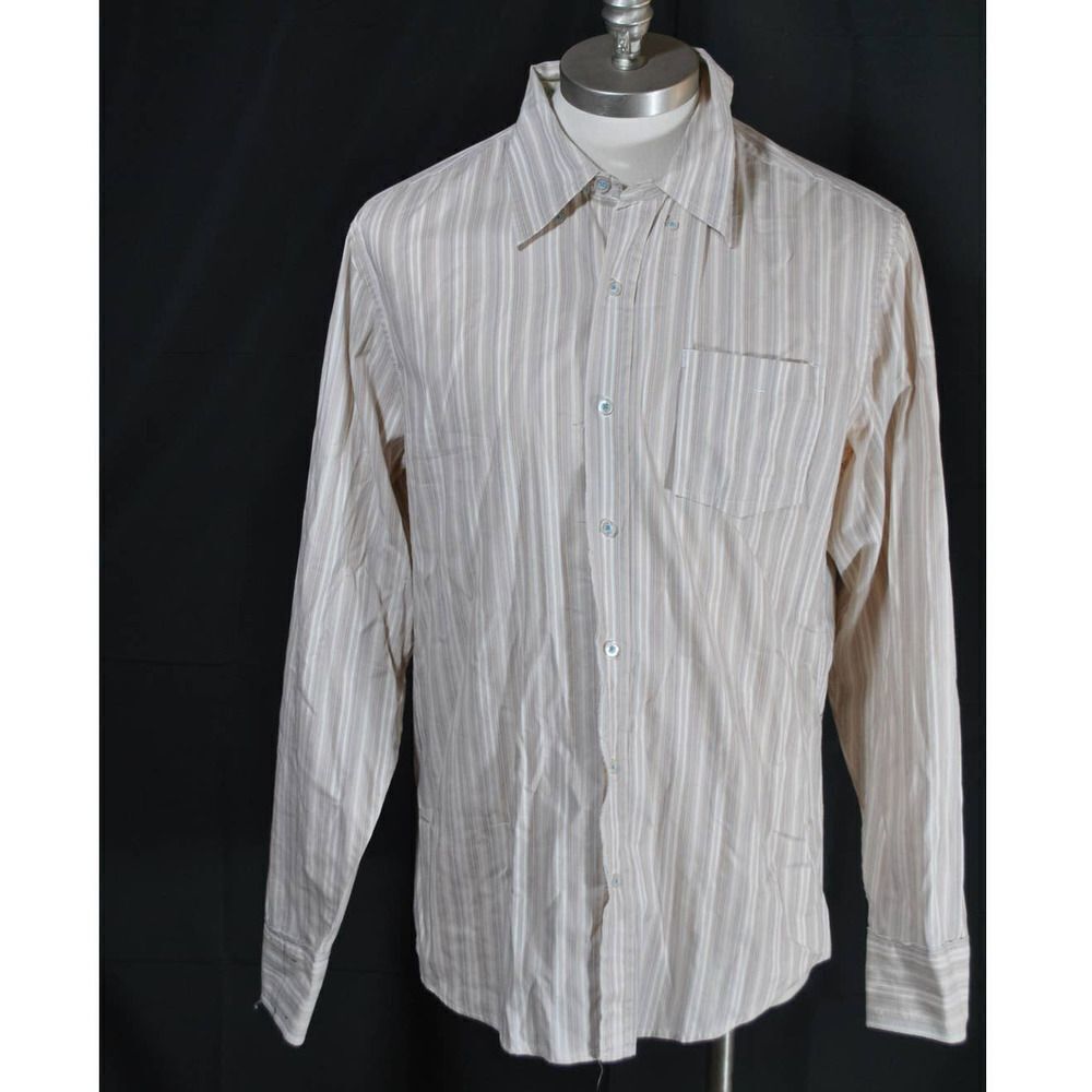 Trovata Tan Red Green Button Down Shirt - L